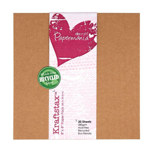 DOCRAFTS CRAFT PAPER 20.3/20.3 CM, 280 GSM, 20 SHEETS - 160600