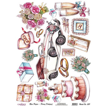 CADENCE DECOUPAGE RICE PAPER A3 - 229