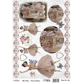 CADENCE DECOUPAGE RICE PAPER A3 - 526