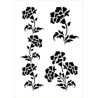 DAILY ART УНИВЕРСАЛЕН ШАБЛОН А5 FLOWERS #1 DA17ST0156