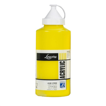 L&B ACRYLIC PAINT LOUVRE 750 ML - LEMON YELLOW 169