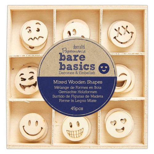 DOCRAFTS WOODEN FIGURES FOR DECORATION SMILEY - PMA 174746