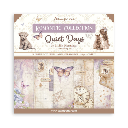 STAMPERIA QUIET DAYS БЛОКЧЕ 30,5/30,5 СМ - SBBL178