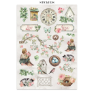 STAMPERIA HOUSE OF ROSES JUNK JOURNAL 8 КАРТИЧКИ 4 СТИКЕРА И 4 ИЗРЕЗКИ - SBJK19