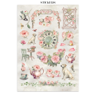 STAMPERIA HOUSE OF ROSES JUNK JOURNAL 8 КАРТИЧКИ 4 СТИКЕРА И 4 ИЗРЕЗКИ - SBJK19