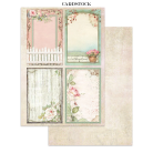 STAMPERIA HOUSE OF ROSES JUNK JOURNAL 8 КАРТИЧКИ 4 СТИКЕРА И 4 ИЗРЕЗКИ - SBJK19