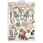 STAMPERIA HOUSE OF ROSES JUNK JOURNAL 8 КАРТИЧКИ 4 СТИКЕРА И 4 ИЗРЕЗКИ - SBJK19