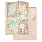 STAMPERIA HOUSE OF ROSES JUNK JOURNAL 8 КАРТИЧКИ 4 СТИКЕРА И 4 ИЗРЕЗКИ - SBJK19