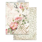 STAMPERIA HOUSE OF ROSES JUNK JOURNAL 8 КАРТИЧКИ 4 СТИКЕРА И 4 ИЗРЕЗКИ - SBJK19