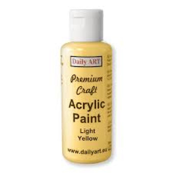 DAILY ART АКРИЛНА БОЯ PREMIUM CRAFT 50 МЛ - LIGHT YELLOW