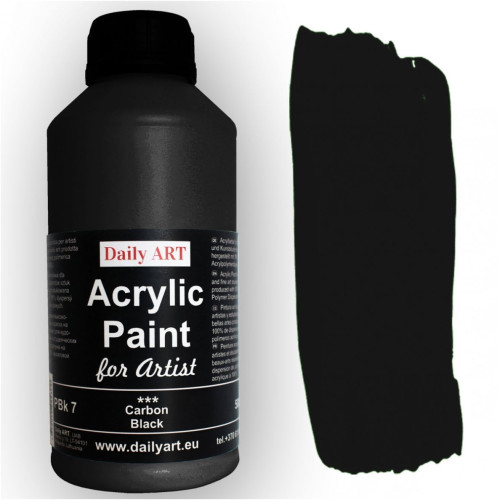 DAILY ART ACRYLIC PAINT FOR ARTIST 100 ML - CARBON BLACK