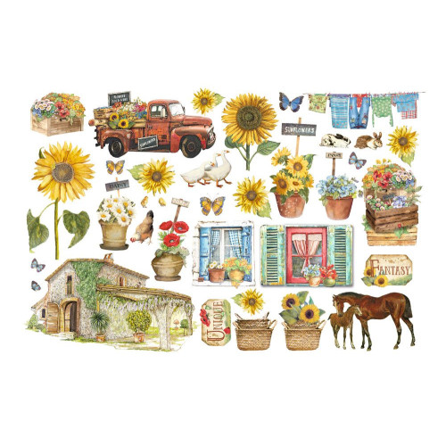 STAMPERIA SUNFLOWER ART CARDBOARD FIGURES - DFLCT20