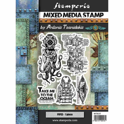 STAMPERIA MIXED MEDIA STAMPS - ГУМЕНИ ПЕЧАТИ WTKAT12