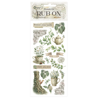 STAMPERIA HERBARIUM SILVAE RUB ON 10,16/21,6CM - DFLRB208