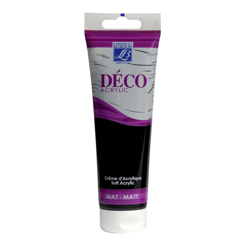 L&B ACRYLIC PAINT DECO MAT 120 ML - NIGHT BLACK 270