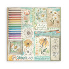 STAMPERIA DAISY ART BLOCK PAPER 20.3/20.3 CM - SBBSXB22
