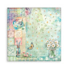 STAMPERIA DAISY ART BLOCK PAPER 20.3/20.3 CM - SBBSXB22