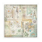 STAMPERIA DAISY ART BLOCK PAPER 20.3/20.3 CM - SBBSXB22