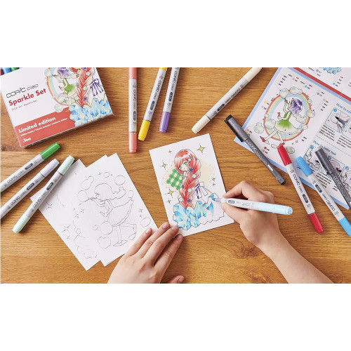 COPIC CIAO SET - 12 COLORS SPARKLE SET