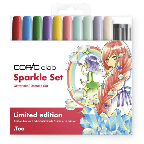 COPIC CIAO SET - 12 COLORS SPARKLE SET