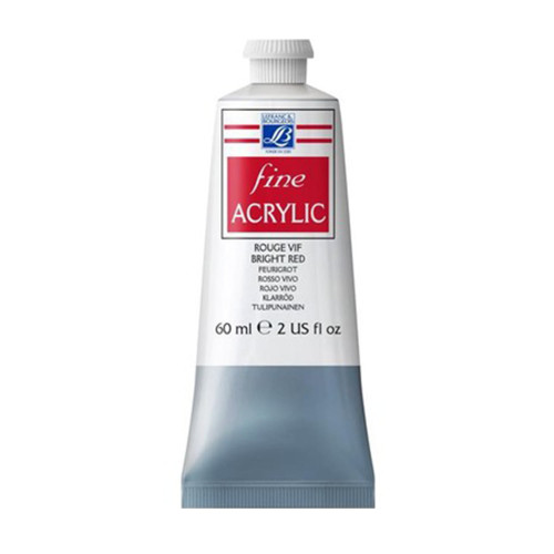 L&B АКРИЛНА БОЯ FINE 60 МЛ - BRIGHT RED 396