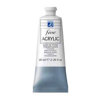 L&B АКРИЛНА БОЯ FINE 60 МЛ - TITANIUM WHITE 008