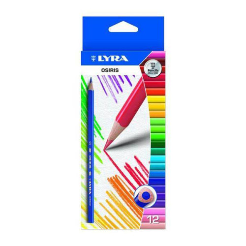 LYRA OSIRIS COLORED PENCILS SET 12 COLORS.