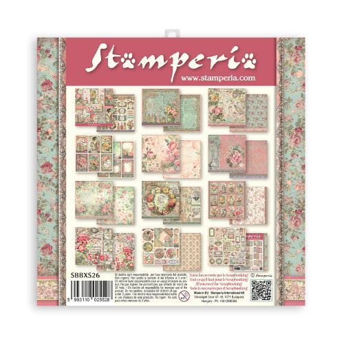 STAMPERIA BLOCK DESIGNER PAPER 15.2/15.2 CM - SBBXS26