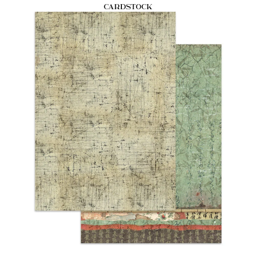 STAMPERIA ORIENTAL GARDEN JUNK JOURNAL 8 КАРТИЧКИ 4 СТИКЕРА И 4 ИЗРЕЗКИ - SBJK26