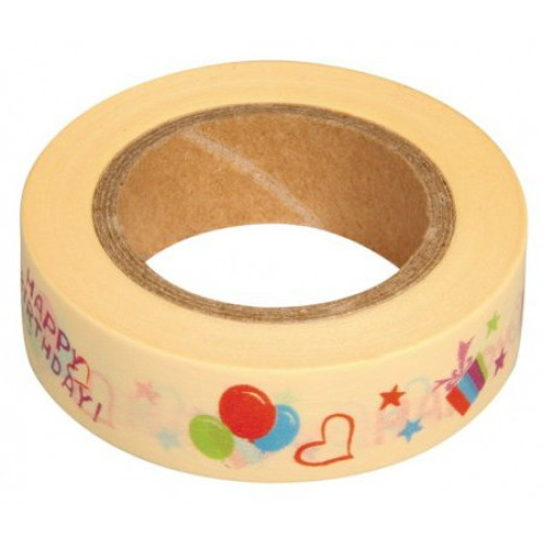 WASHI TAPE FOLIA - DECORATION STICKER - BIRTHDAY