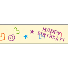 WASHI TAPE FOLIA - DECORATION STICKER - BIRTHDAY