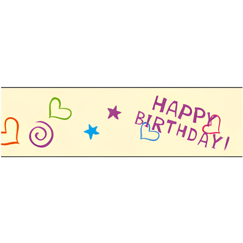 WASHI TAPE FOLIA - DECORATION STICKER - BIRTHDAY