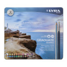 LYRA GRADUATE АКВАРЕЛНИ МОЛИВИ КОМПЛЕКТ В МЕТАЛНА КУТИЯ 24ЦВ