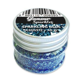 STAMPERIA GLAMOUR SPARKLES 40ГР. - BLUE K3GGS12