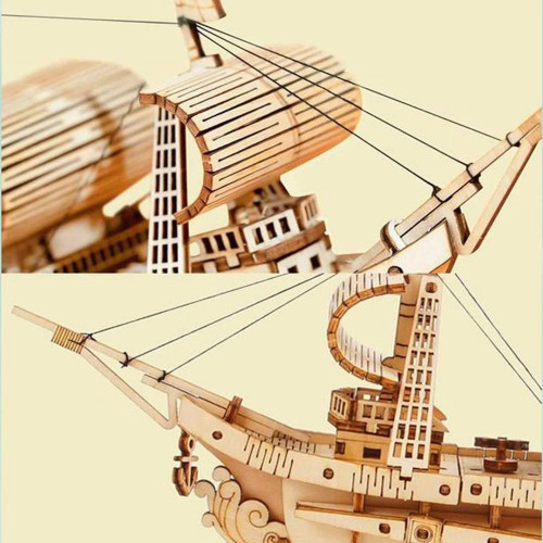 ROBOTIME 3D ДЪРВЕН ПЪЗЕЛ SAILING SHIP 118 ЧАСТИ TG305