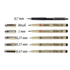 SAKURA PIGMA MICRON MANGA SET ТЪНКОПИСЦИ BLACK - POXSDKMAN6