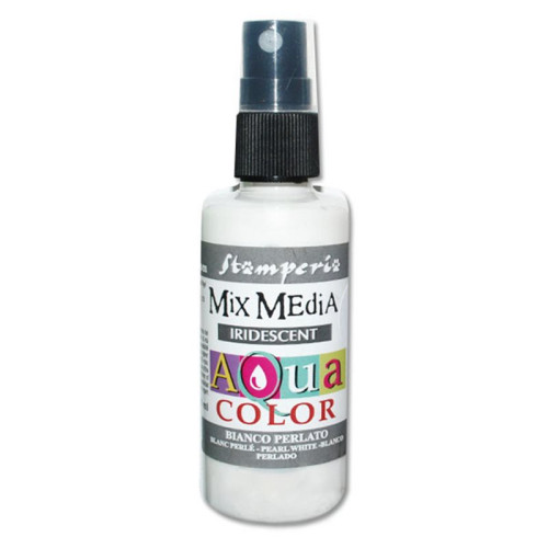 STAMPERIA AQUA COLOR 60 ML - IRIDESCENT PEARL WHITE KAQ019