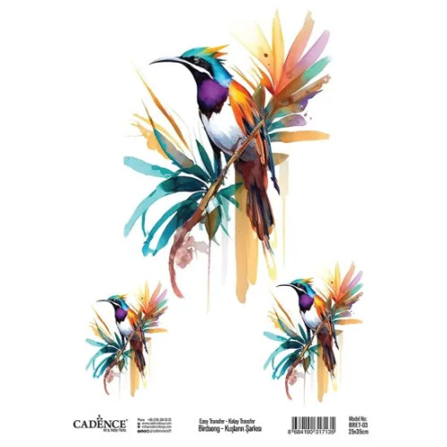 CADENCE ТРАНСФЕРНА ДЕКОРАЦИЯ 25Х35СМ - BRET-03