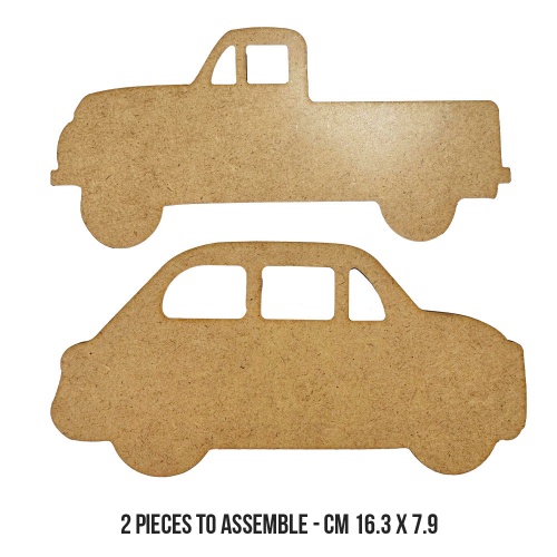 STAMPERIA ART OF TRAVELLING MDF ELEMENTS CARS - KLSM32