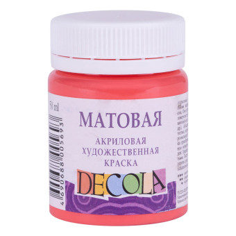 DECOLA АКРИЛНА БОЯ МАТ 50 МЛ. - КОРАЛ