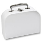 FOLIA CARDBOARD BOX SMALL SUITCASE - WHITE