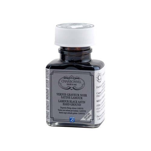 CHARBONNEL LIQUID BLACK GROUND FOR ETCHING LAMOUR 75 ML. - 301641
