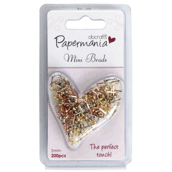 DOCRAFTS MINI BRADS 3 ММ. 200 БР. - PMA 3741104