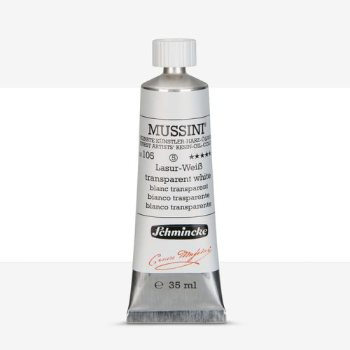 SCHMINCKE МАСЛЕНА БОЯ 35 МЛ MUSSINI TRANSPARENT WHITE