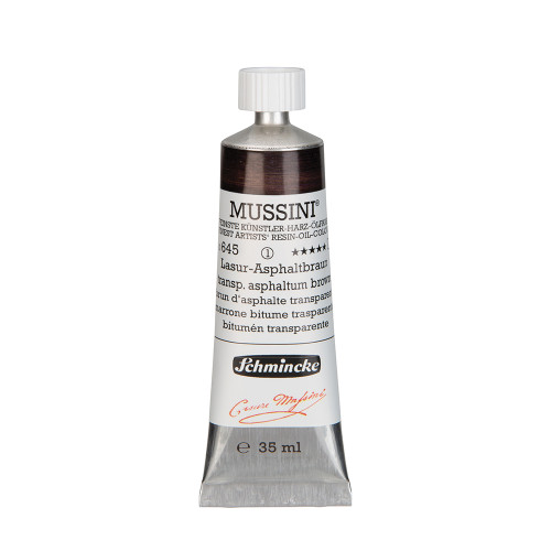 SCHMINCKE OIL PAINT 35 ML MUSSINI ASPHALTUM BROWN TRANSPARENT
