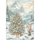 STAMPERIA WHITE CHRISTMAS ДЕКУПАЖНА ХАРТИЯ 6БР. А4 DFSA4XWG