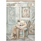 STAMPERIA WHITE CHRISTMAS ДЕКУПАЖНА ХАРТИЯ 6БР. А4 DFSA4XWG