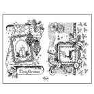 VIVA DECOR SILICONE STAMPS - SCROLL MERRY CHRISTMAS
