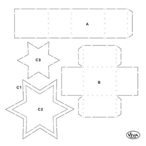 VIVA DECOR ПОДАРЪЧЕН ШАБЛОН 30 Х 30 СМ - 4008 015 00