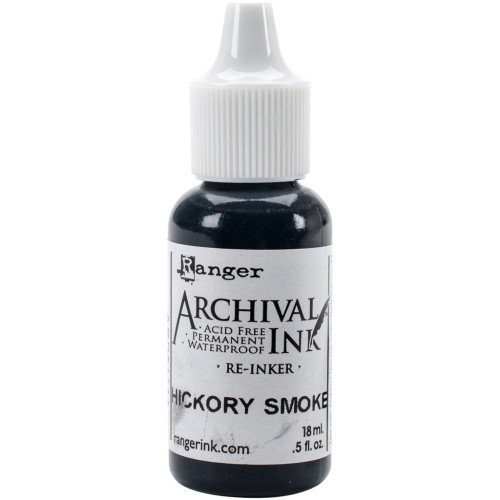 RANGER ARCHIVAL PERMANENT INK 18 ML - HICKORY SMOKE